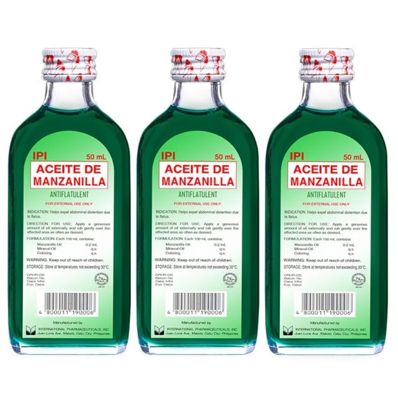 Aceite De Manzanilla Oil 50 ml 3 Pieces